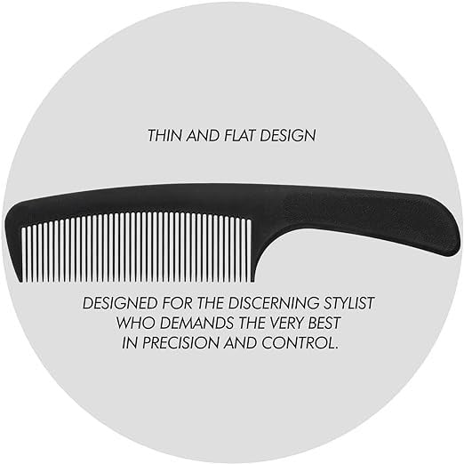 Mini Pocket Comb with Handle - 2 Pack Compact Hairbrush for Travel, Purse & On-the-Go Styling - Perfect for Men, Women & Quick Touch-Ups