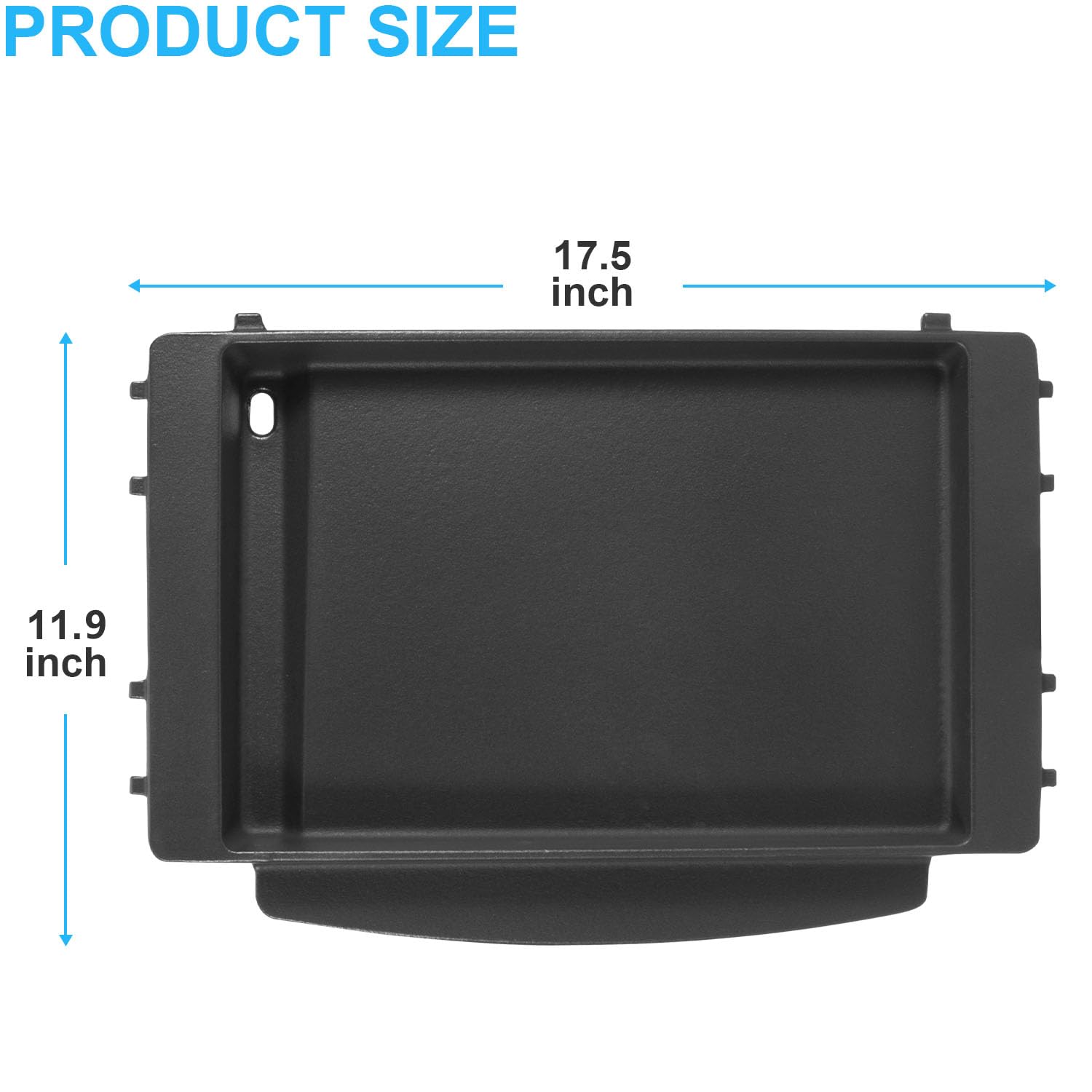 Weber Spirit II & Genesis Silver Gas Grill Cast Iron Griddle Plate Replacement - Compatible with Spirit 200/300 Series & Genesis Silver B/C 1000-5000 Models - Heavy Duty Outdoor Cooking Griddle for BBQ, Steak, Pancakes & More