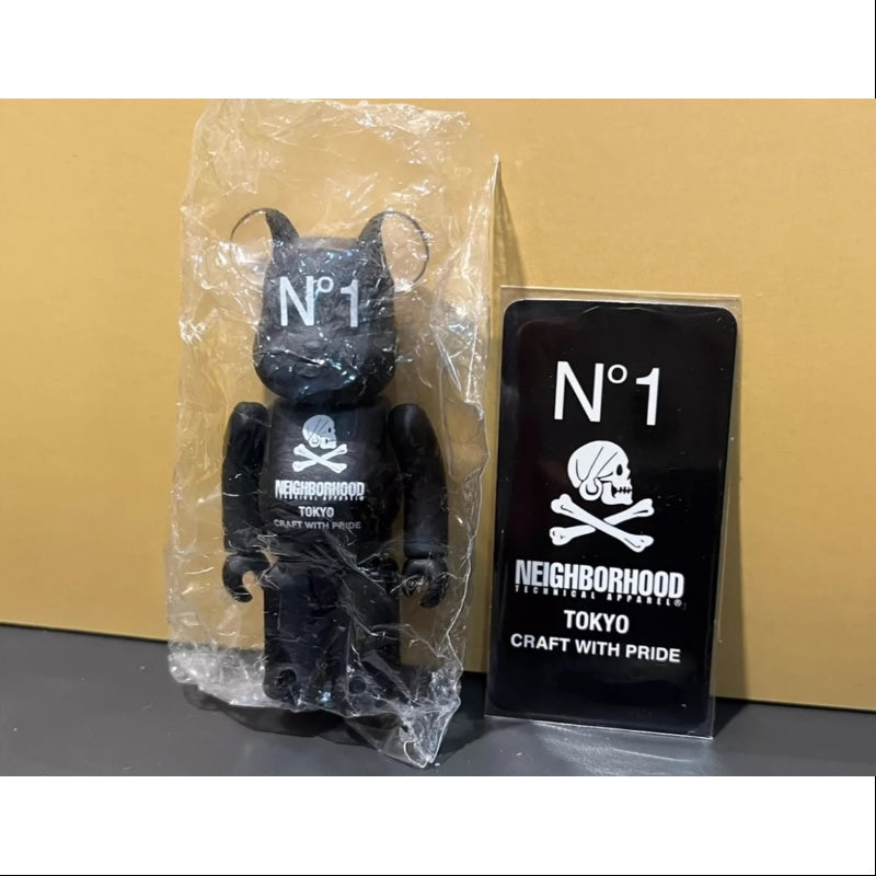 Bearbrick Series 24 ARTIST NEIGHBORHOOD 100% Collectible Figure - Limited Edition Urban Art Toy for Display & Home Decor