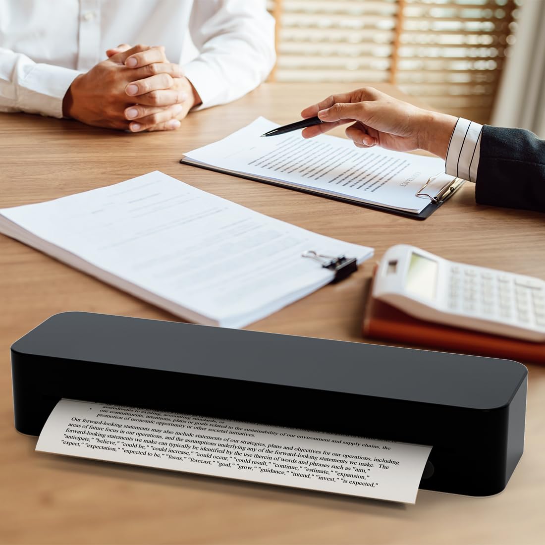8.5 x 11 Inch Thermal Printer Paper Rolls - US Letter Size Quick-Dry Thermal Printing Paper (4 Rolls/100 Sheets) Compatible with M08F-Letter, M832, M834, MT800, MT800Q Portable Printers - Perfect for Shipping Labels, Receipts & Barcode Printing
