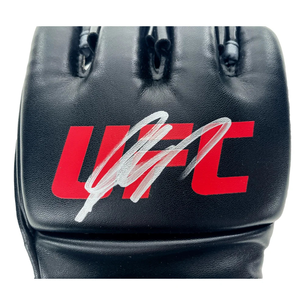 Georges St-Pierre Autographed UFC Black Gloves - Hand Signed by GSP with JSA COA - Collectible MMA Memorabilia for Fans & Display