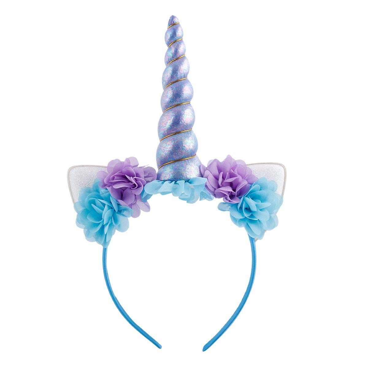 Girls Unicorn Princess Costume - Long Maxi Tulle Dress with Headband for Birthday Party, Carnival, Cosplay & Dress Up | Perfect for Halloween, Christmas & Fairy Tale Themed Events