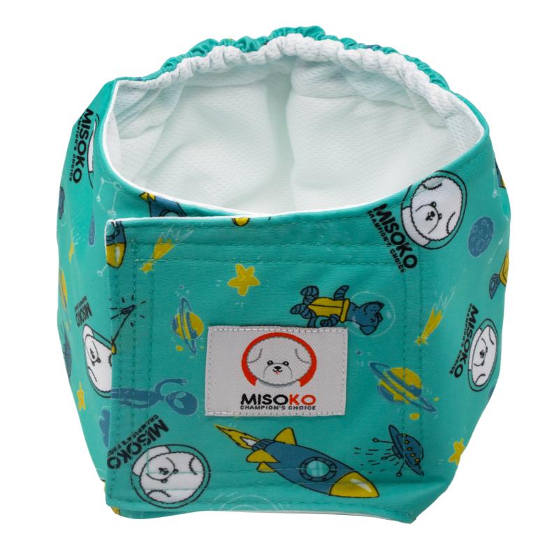 Misoko Washable Dog Diapers for Male Dogs - Reusable Pet Belly Bands, 3 Pack - Perfect for House Training, Incontinence & Travel Protection