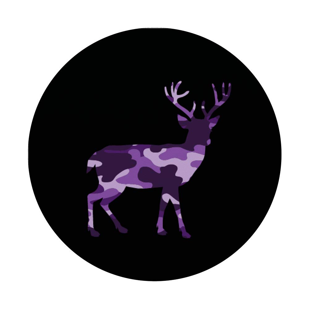 Purple Camo PopSockets PopGrip - Swappable Phone Grip for Hunting, Fishing & Camping | Durable Phone Accessory for iPhone & Android | Perfect for Outdoor Adventures & Daily Use