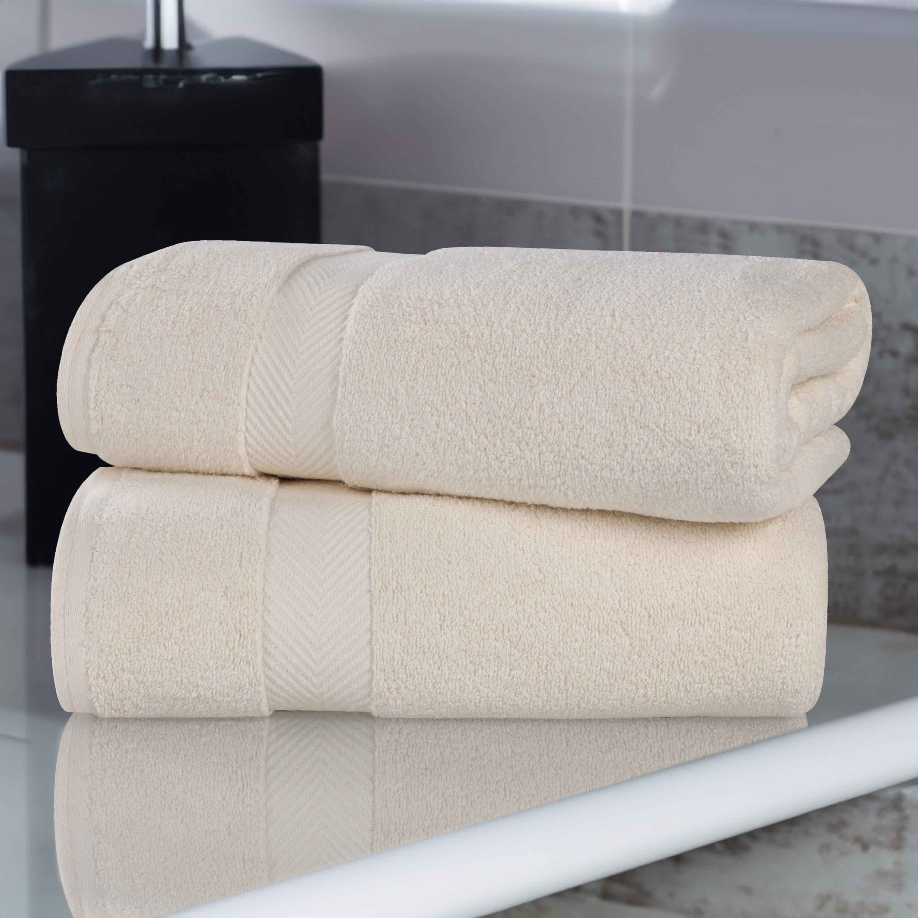 Premium Cotton Zero Twist 2-Piece Bath Sheet Towel Set - Ultra Soft & Absorbent for Spa, Bathroom & Beach Use