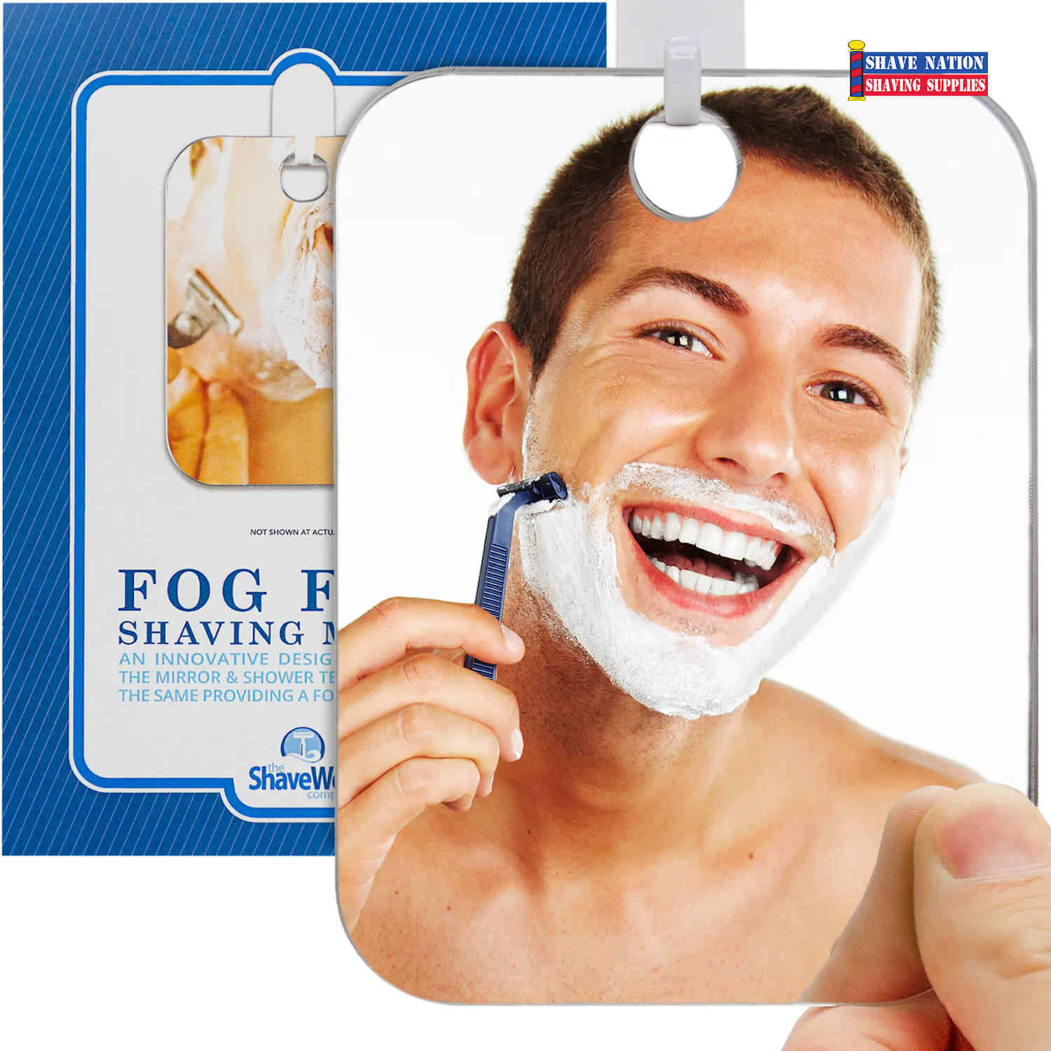 Fog-Free Shower Mirror for Men & Women – Anti-Fog Shaving Mirror with Suction Cup – Perfect for Bathroom, Gym, and Travel Use