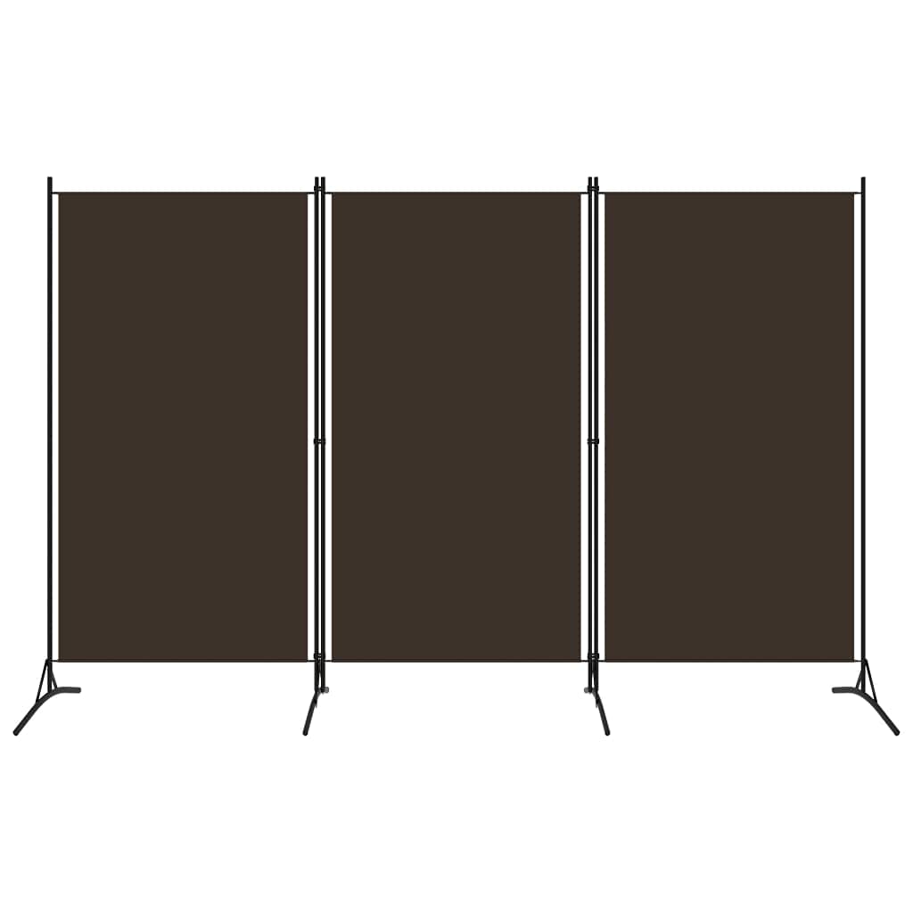 CHARMMA 3-Panel Folding Room Divider Screen - 102.4 x 70.9 Inches, Lightweight Brown Privacy Partition - Perfect for Home Office, Bedroom Separation, and Studio Space Organization