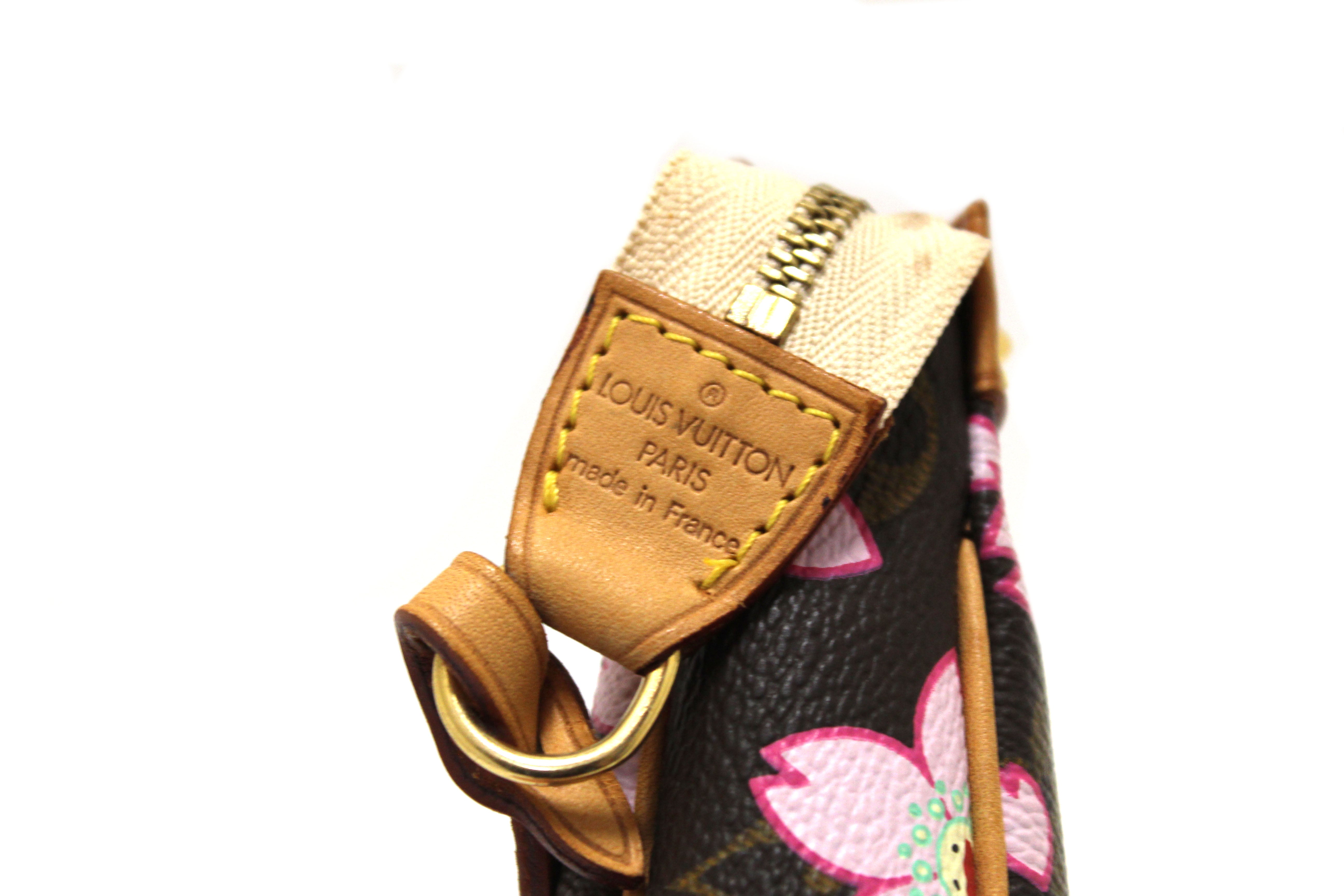 Authentic Louis Vuitton Limited Edition Cherry Blossom Pochette Pouch - Women's Luxury Shoulder Bag for Evening Parties & Special Occasions