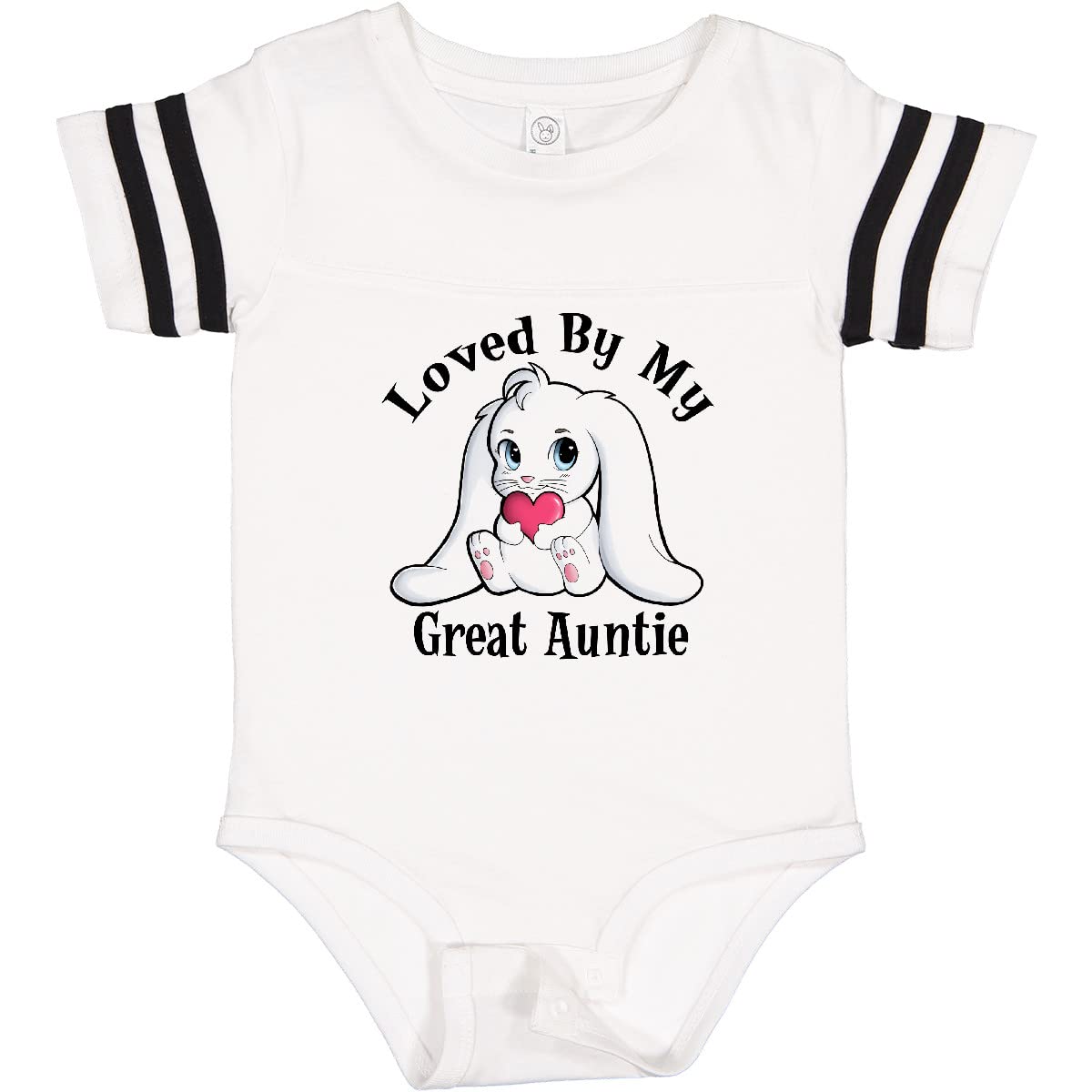 Loved by My Great Auntie Bunny Rabbit Baby Bodysuit - Cute Infant Onesie for Newborns & Toddlers - Perfect for Family Gatherings, Photo Shoots & Everyday Wear