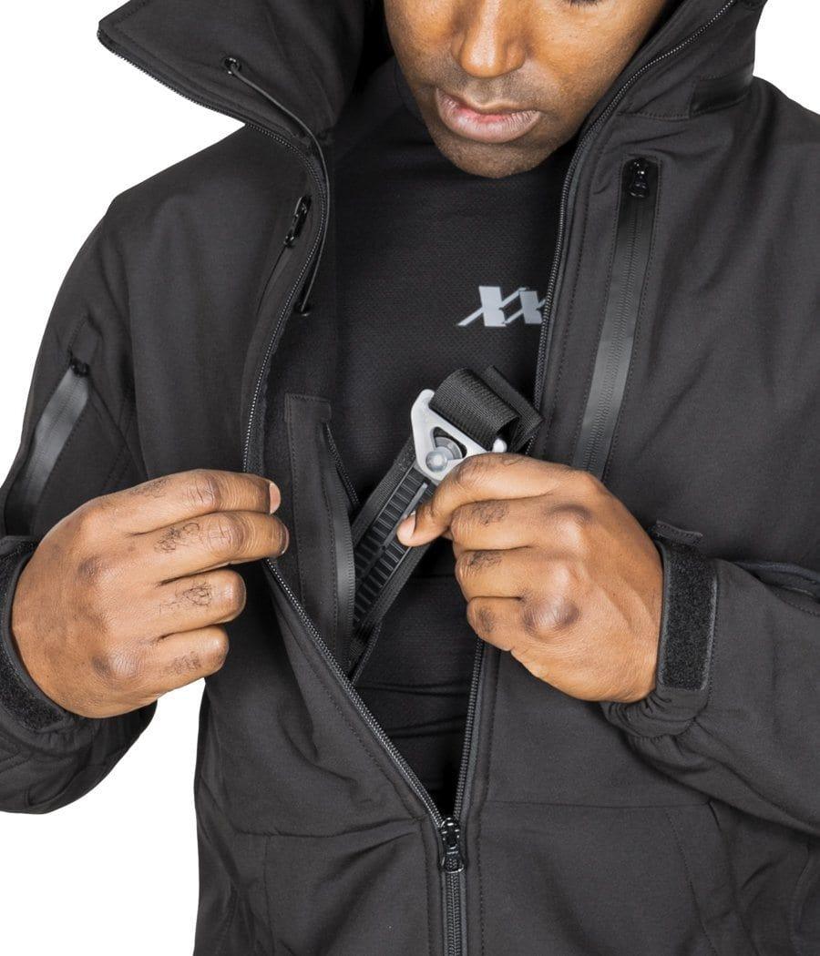 Tactical Jacket 2.0 with Body Armor - Men's EDC/CCW Windbreaker Jacket for Outdoor, Hunting & Concealed Carry | Waterproof & Lightweight Tactical Gear