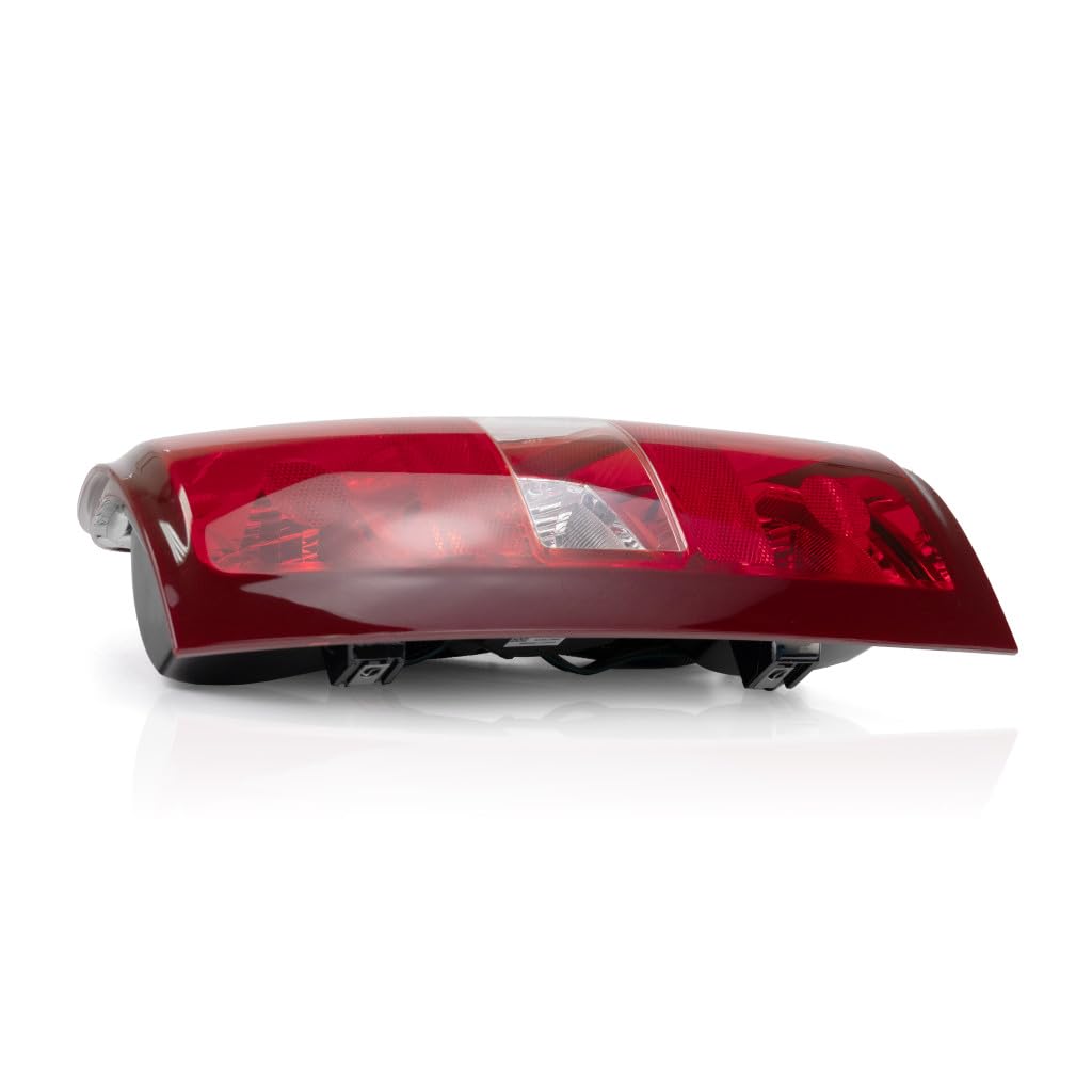 2011-2014 Chevy Silverado 2500 Passenger Side Tail Light Assembly - 1st Design with Bulbs, Single Rear Wheel, Dual Filament, Back-Up Light - CAPA Certified Replacement for GM2801207 & 25958483 | Perfect for Truck Restoration & Nighttime Safety Upgrades