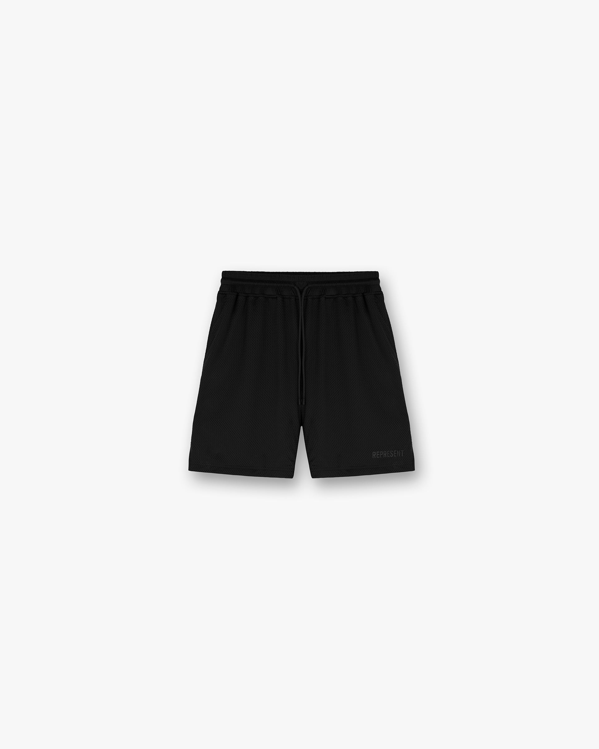 Men's Breathable Mesh Shorts in Jet Black - Perfect for Gym, Running & Casual Wear