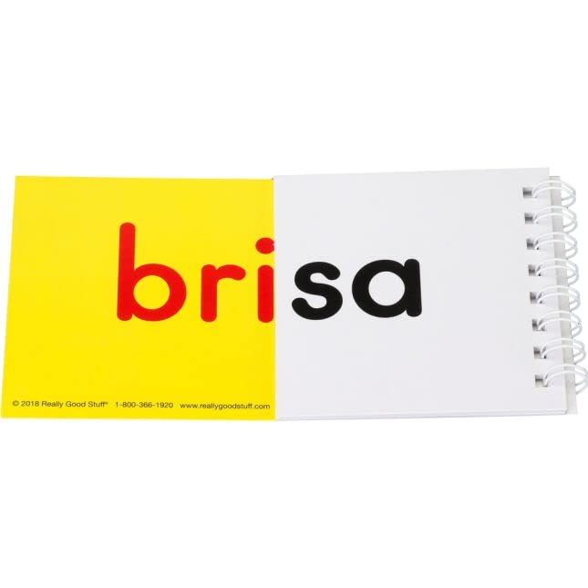 Spanish Advanced Syllable Flip Books - 30 Interactive Learning Books for Compound Syllables | Perfect for Bilingual Classrooms, Homeschooling & Spanish Language Practice