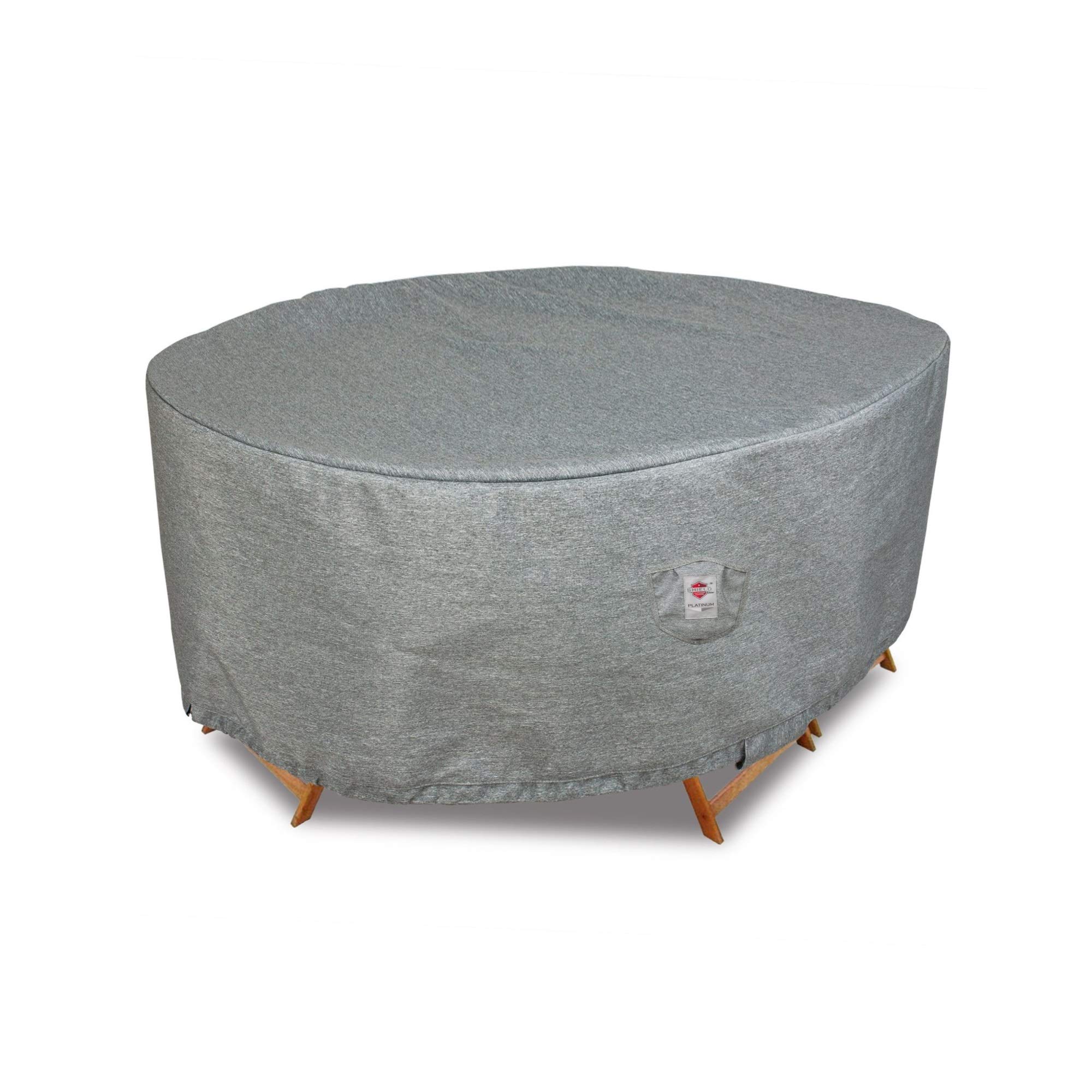 105x60 Inch Platinum Shield Dining Set Cover - Waterproof & UV Resistant Outdoor Table Protector for Patio, Garden, and Poolside Use