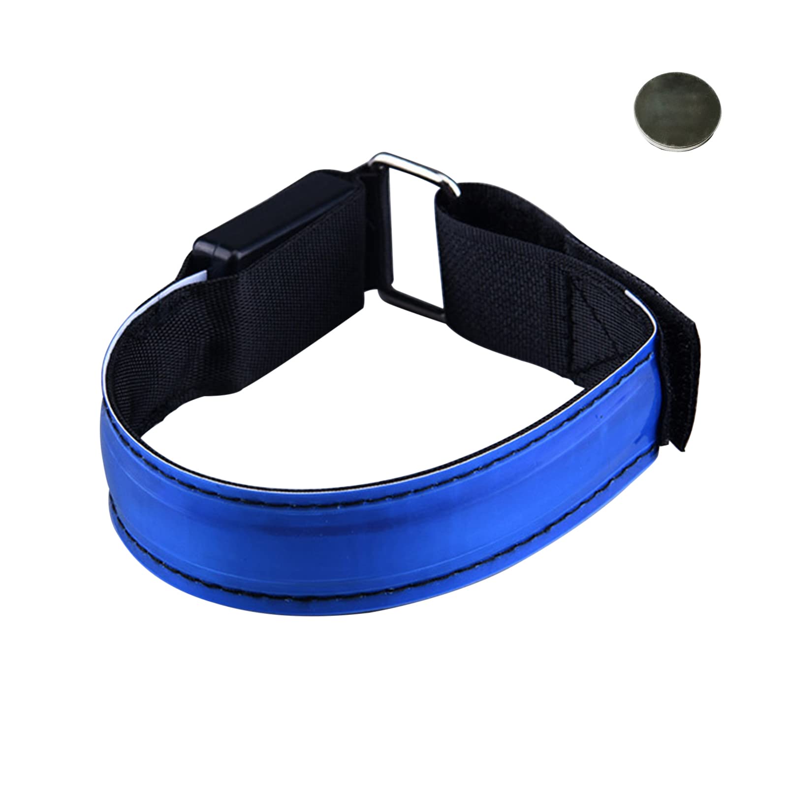 Rechargeable LED Sports Armband for Running, Cycling & Walking - Adjustable Reflective Light Up Bracelet for Runners, Bikers, Joggers & Pet Owners - 3 Light Modes for Night Safety & Visibility