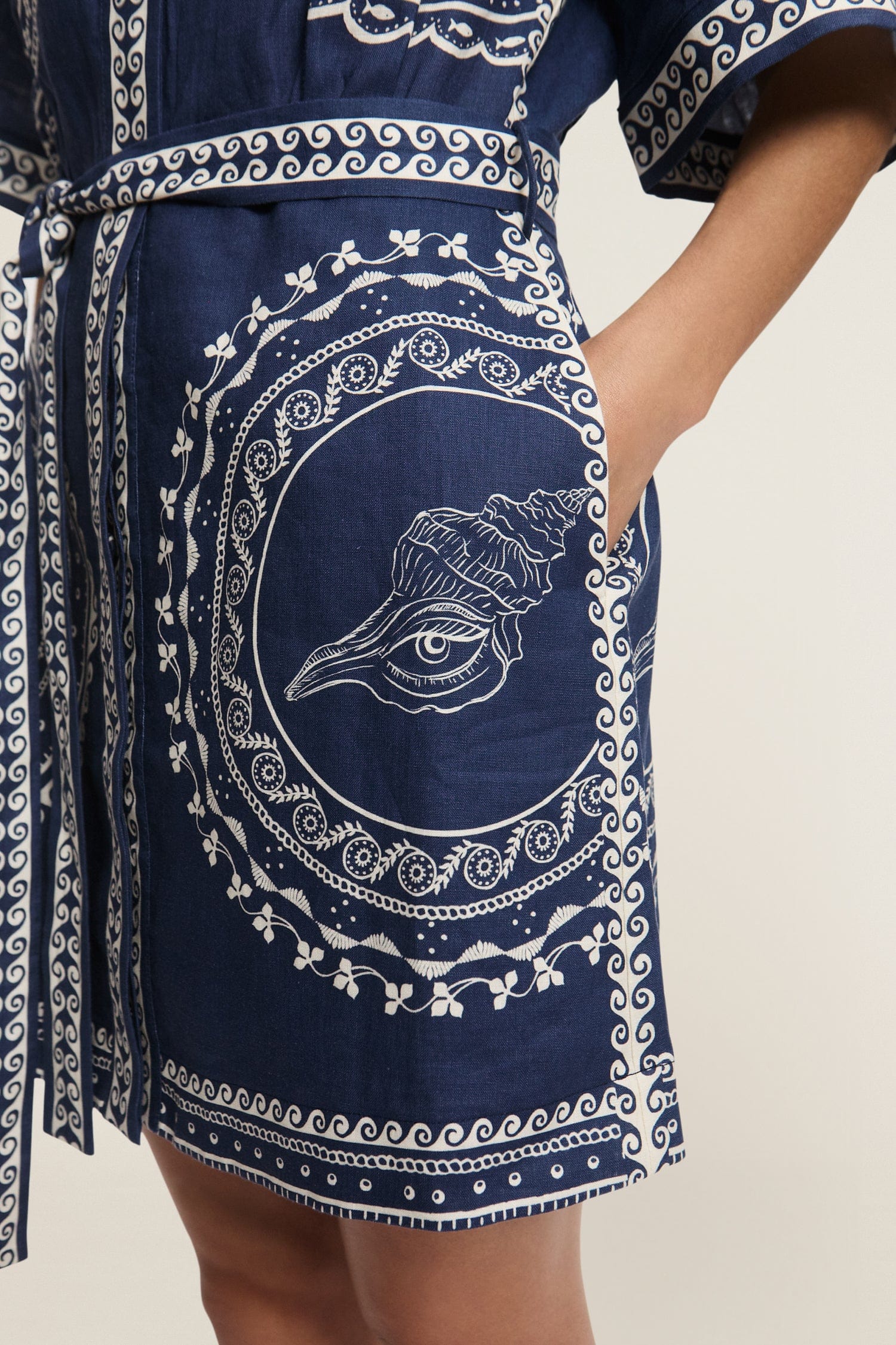 Alémais Oceane Mini Dress - Floral Print Summer Dress for Women, Beach & Party Wear, Perfect for Vacations & Date Nights