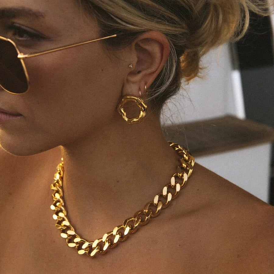 Stylish Gold Bold Earrings for Women - Elegant Statement Jewelry for Parties, Weddings & Everyday Wear