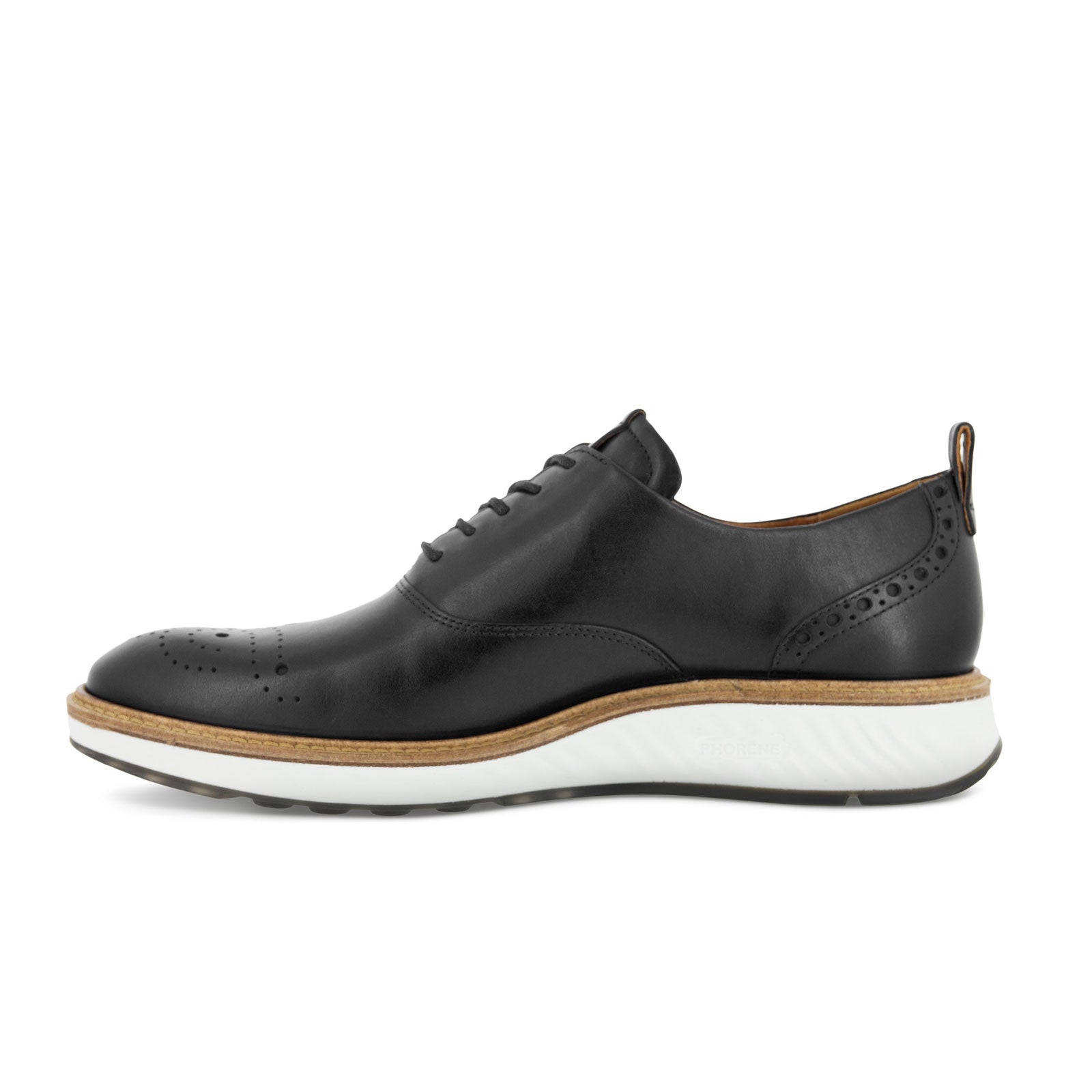 ECCO Men's St.1 Hybrid Derby Wingtip Oxford Shoes in Black - Stylish & Comfortable for Business, Office & Formal Occasions