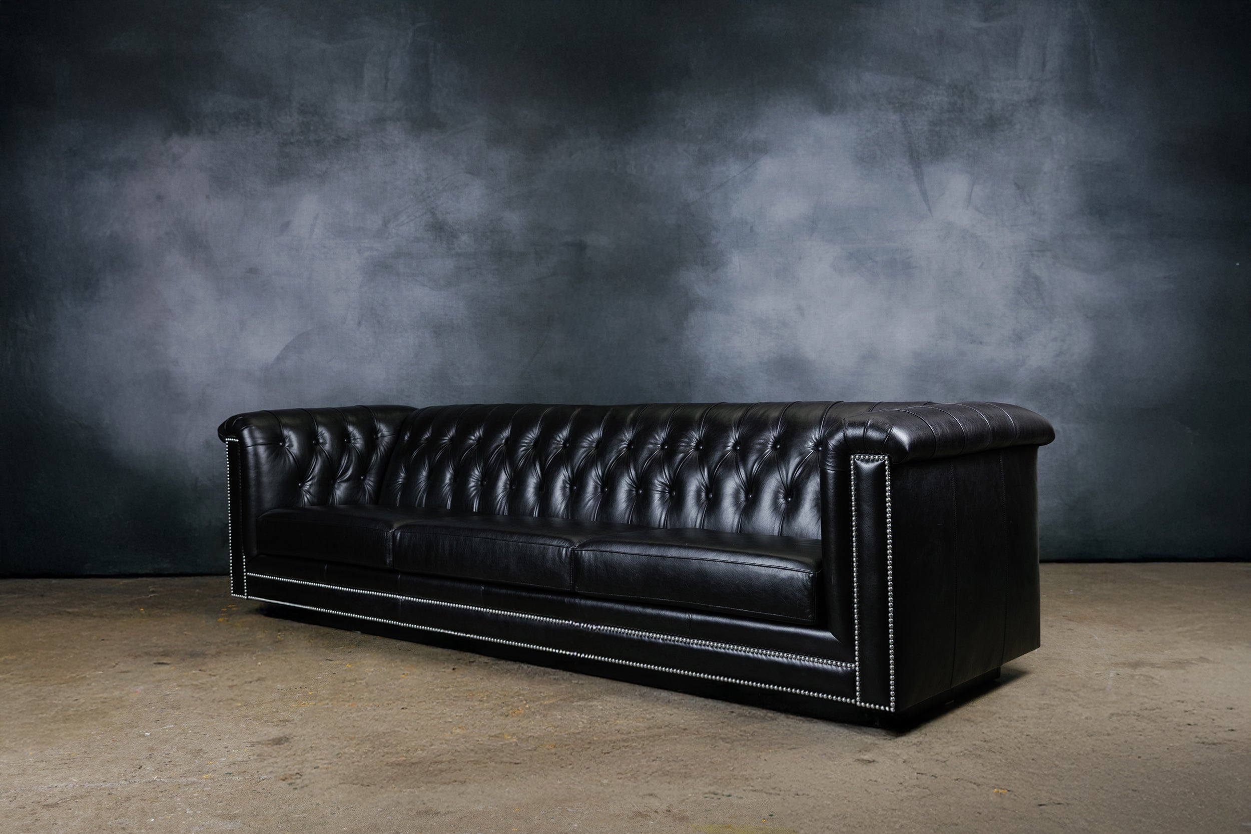 Luxury Da Vinci Leather Sofa - Genuine Top Grain Leather, Modern Design for Living Room, Home Theater & Office - Comfortable & Durable Furniture for Relaxing & Entertaining