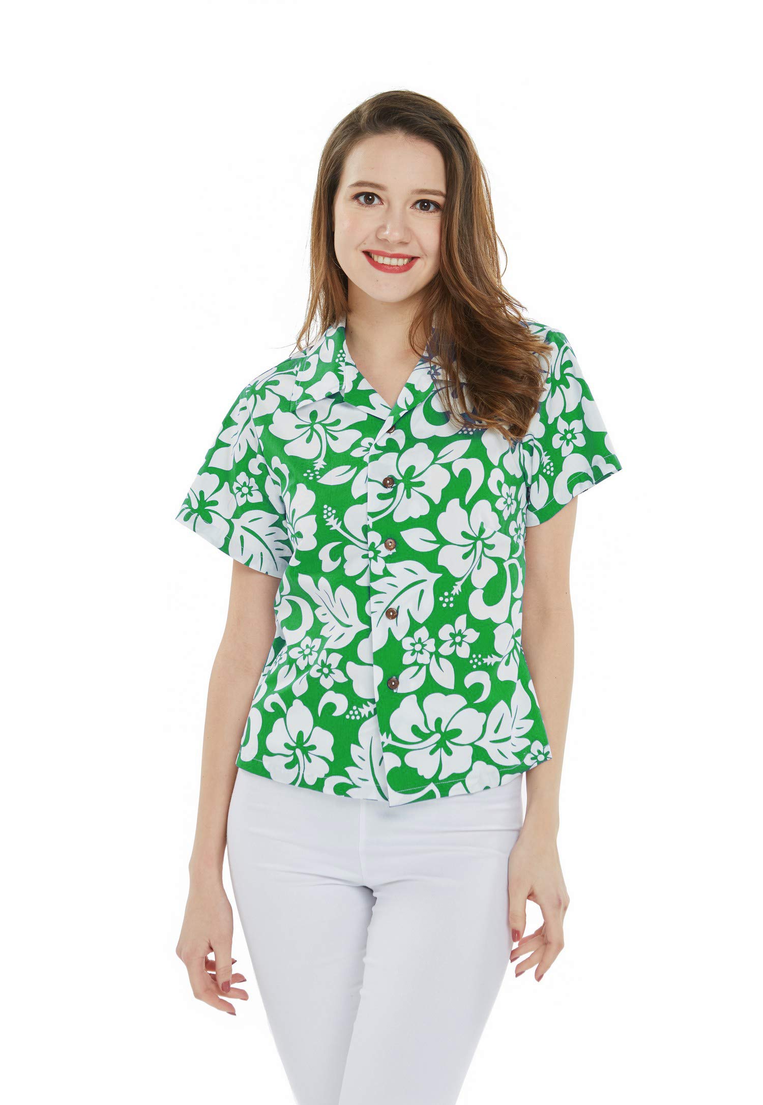 Hawaiian Luau Matching Mother Daughter Aloha Shirt & Dress Set - Classic Hibiscus Blue Floral Print - Perfect for Family Vacations, Beach Parties & Summer Outings