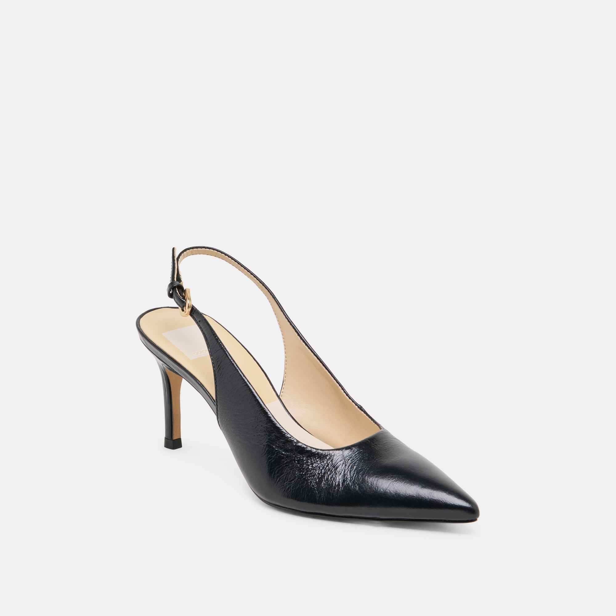 ELASI Women's Black Leather High Heels - Comfortable & Stylish Dress Shoes for Work, Party & Evening Events