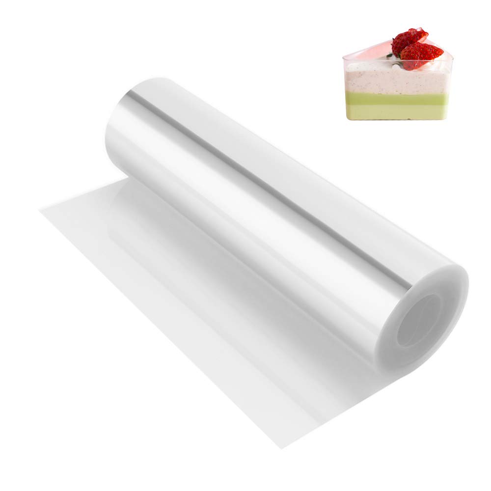 6.3x394 Inch Cake Collars - Premium Acetate Sheets for Mousse Cake Decorating, Chocolate Mousse Baking - Perfect for Home Bakers & Professional Chefs