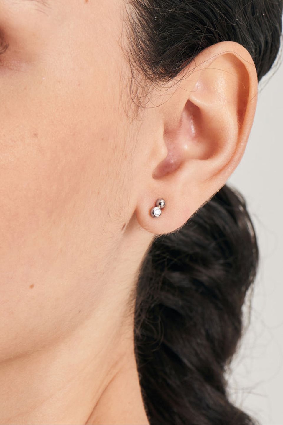 Sparkle Silver Orb Stud Earrings for Women - Hypoallergenic Cubic Zirconia Earrings for Daily Wear, Parties & Gifts