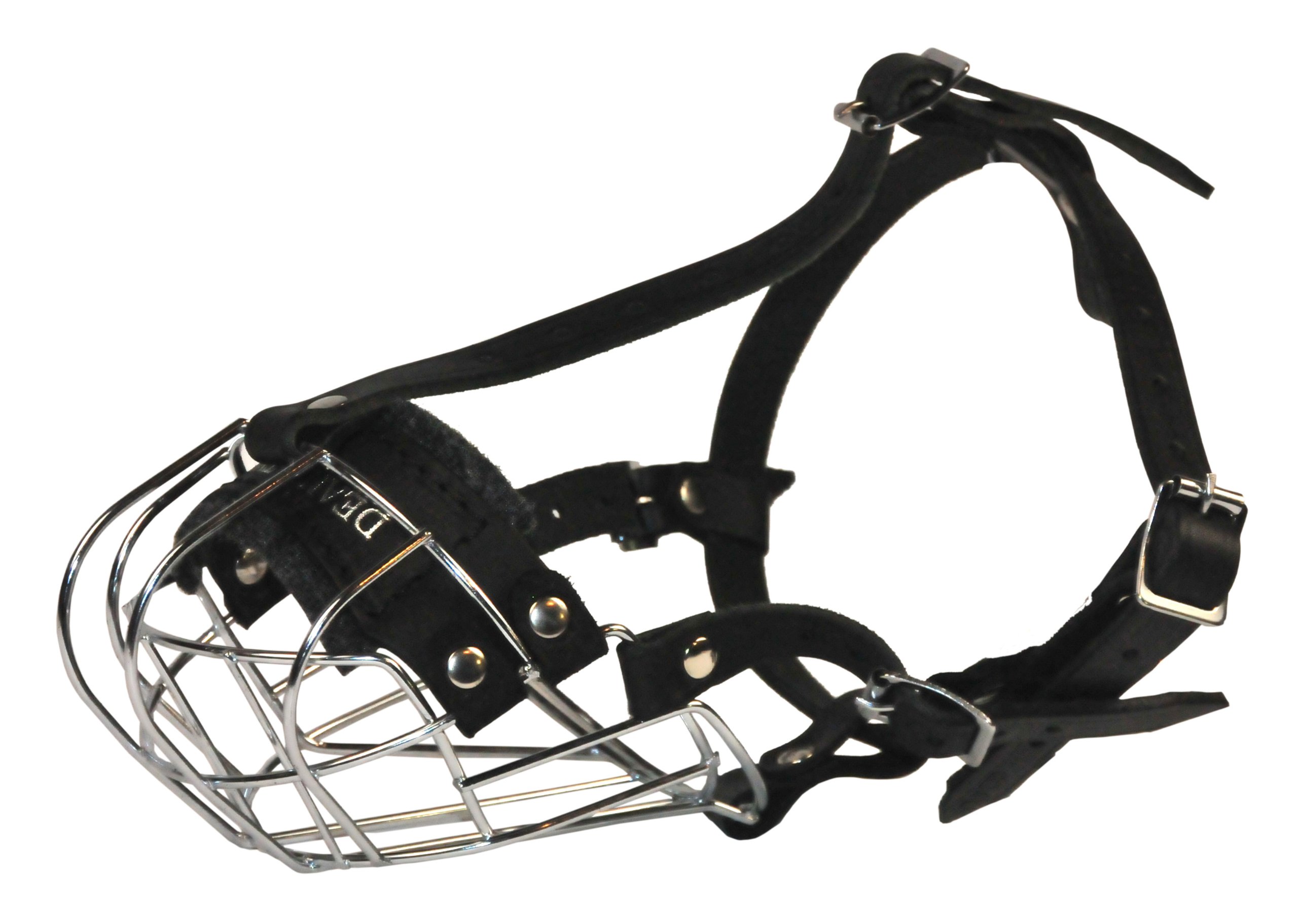 Dean and Tyler Wire Basket Muzzle for Large Dogs - Size B3, Strong & Comfortable Dog Muzzle for Boxers, Training, Grooming, and Vet Visits - Durable Metal Mesh Design for Safety and Control