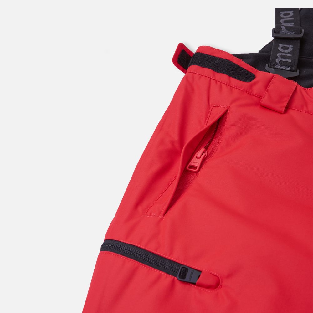 Reima Terrie Kids Ski Pants - Waterproof Winter Snow Pants for Boys & Girls, Tomato Red - Perfect for Skiing, Snowboarding & Outdoor Winter Activities