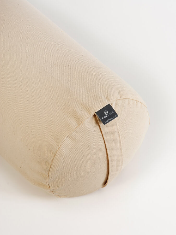 Organic Cotton Buckwheat Meditation Bolster Cushion for Yoga & Zen Relaxation - Perfect for Yoga Studios, Home Meditation & Stress Relief