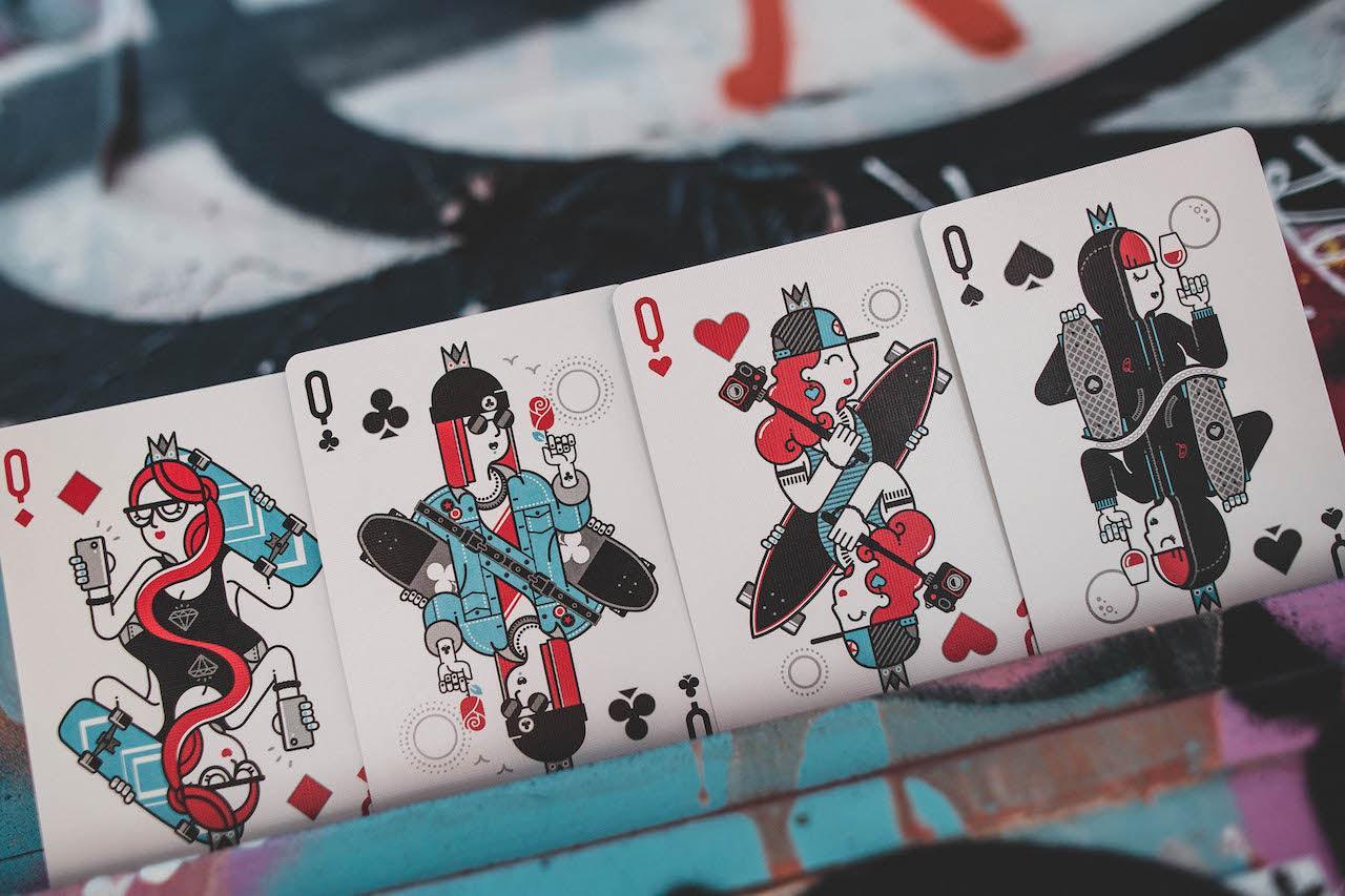 Skateboard V2 Playing Cards - Premium Marked Deck for Magic Tricks, Cardistry & Poker Games - Perfect for Street Performers & Card Enthusiasts