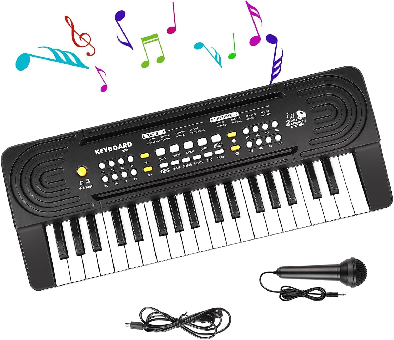 37-Key Electronic Keyboard Piano for Kids - Portable Music Toy with Light-Up Keys, Ideal Beginner Piano for Boys & Girls Ages 3-6 - Perfect Birthday Gift for Toddlers & Preschoolers (Home Use, Classroom Learning, Music Education)