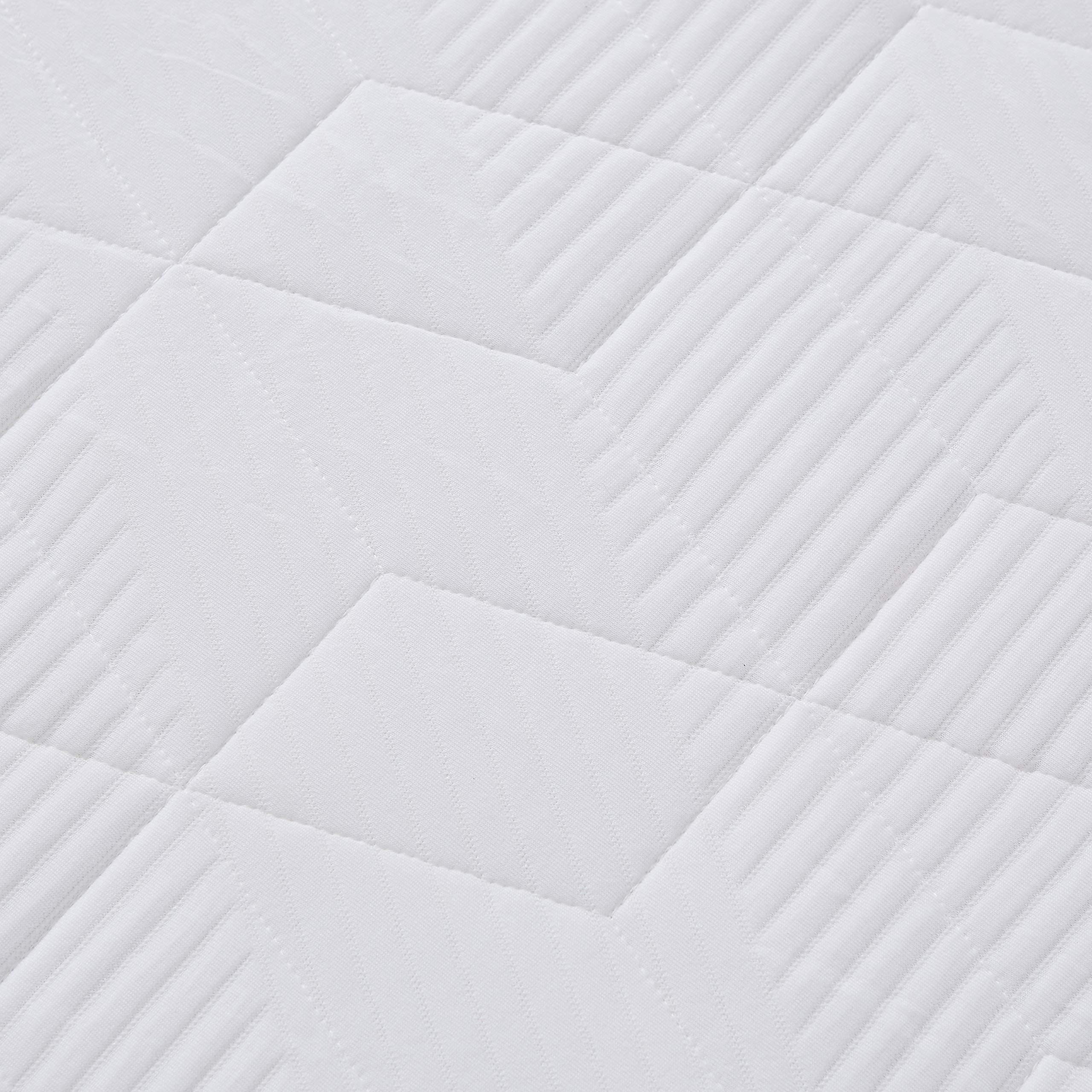 Amazon Basics Cooling Gel Memory Foam Mattress - Firm Queen Size (80x60x12 Inches), CertiPUR-US Certified, White/Dark Gray - Perfect for Hot Sleepers & Pressure Relief in Bedrooms, Guest Rooms & Dorms