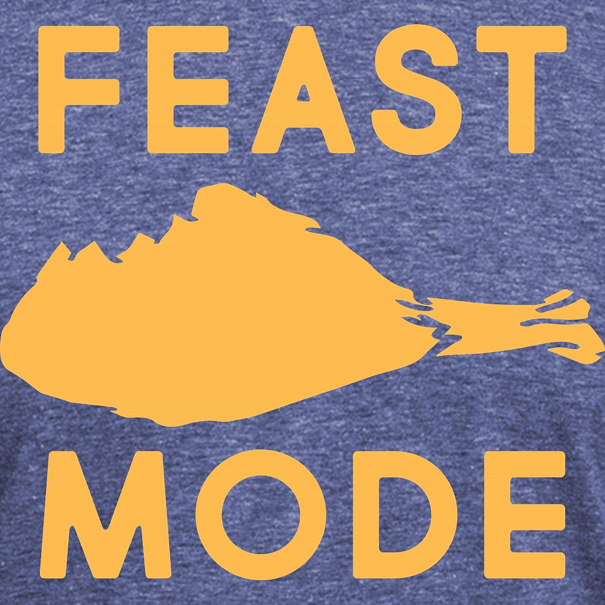 Feast Mode Men's Tri-Blend T-Shirt - Soft Premium Deluxe Fit Casual Tee for Men | Perfect for Holidays, Family Gatherings & Comfortable Everyday Wear