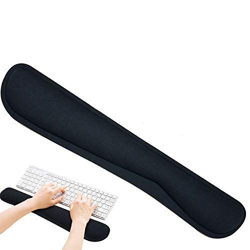 Ergonomic Memory Foam Wrist Rest for Keyboard - Comfortable Support for Gaming, Typing & Office Work - Perfect for Long Computer Sessions, Coding & Desk Setup