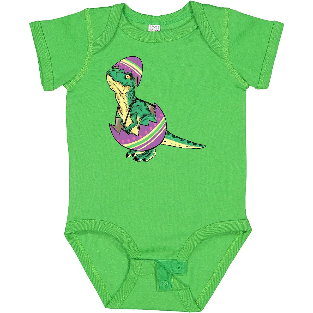 Inktastic Easter Baby T-Rex in Easter Egg Baby Bodysuit - Cute Dinosaur Onesie for Infants & Toddlers - Perfect for Easter Photos, Holiday Outfits & Dinosaur Themed Parties