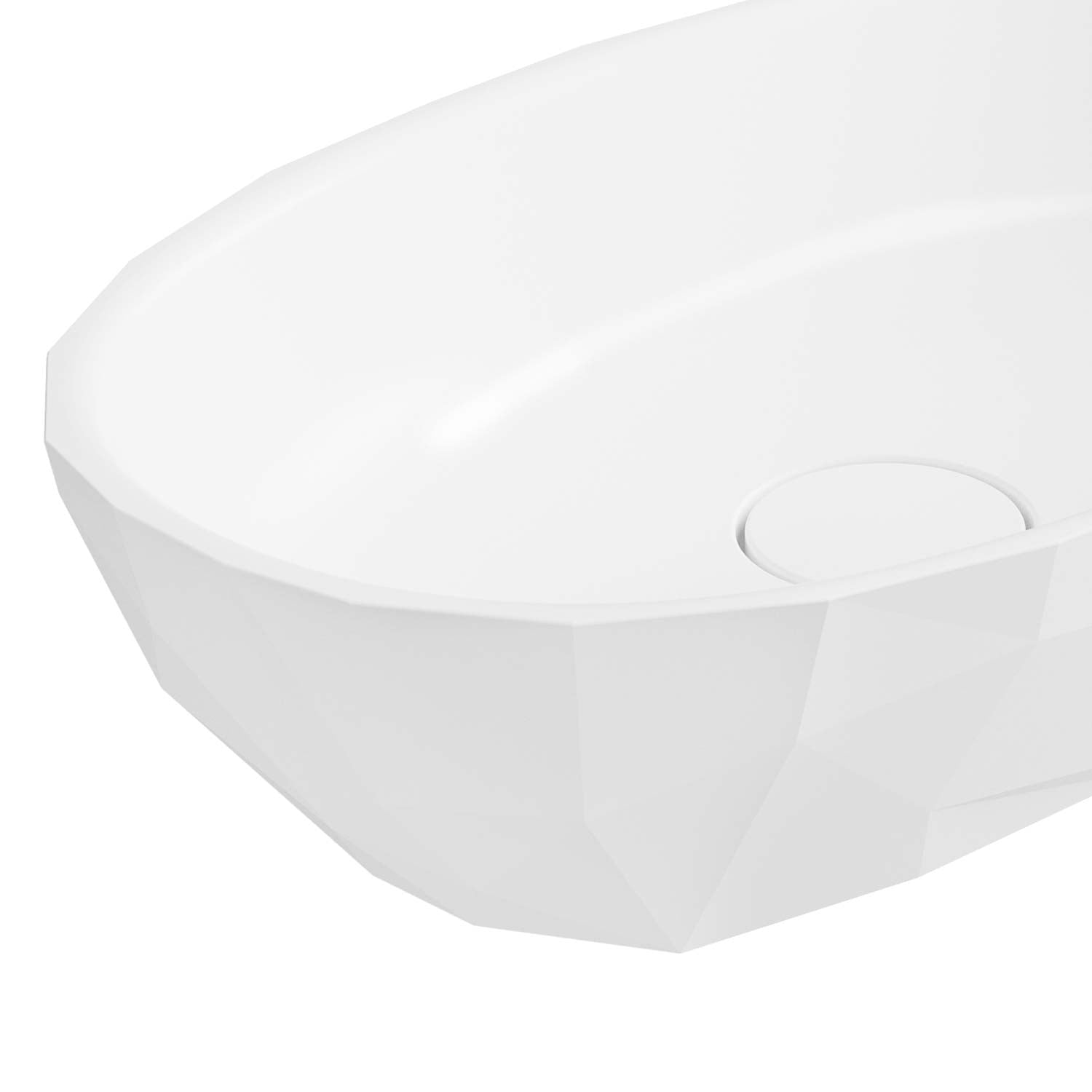 DAX Arte Solid Surface Oval Vessel Sink - 18