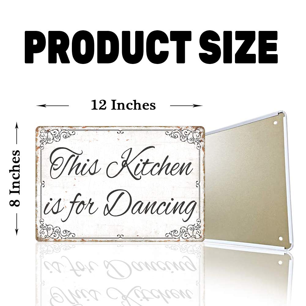 8x12 Inch Retro Metal Wall Decor Plaque Sign - Inspirational Quotes for Home, Kitchen, Bathroom, Farm, Garden & Garage - Perfect for Country Style Decor & Gift Giving