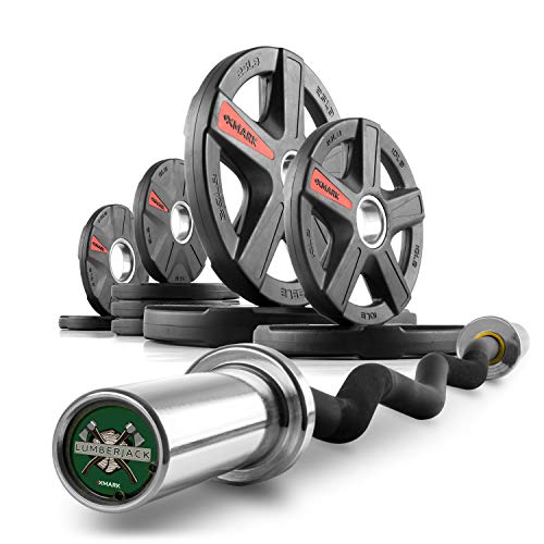 16) 95 LB SET & CURL BAR
