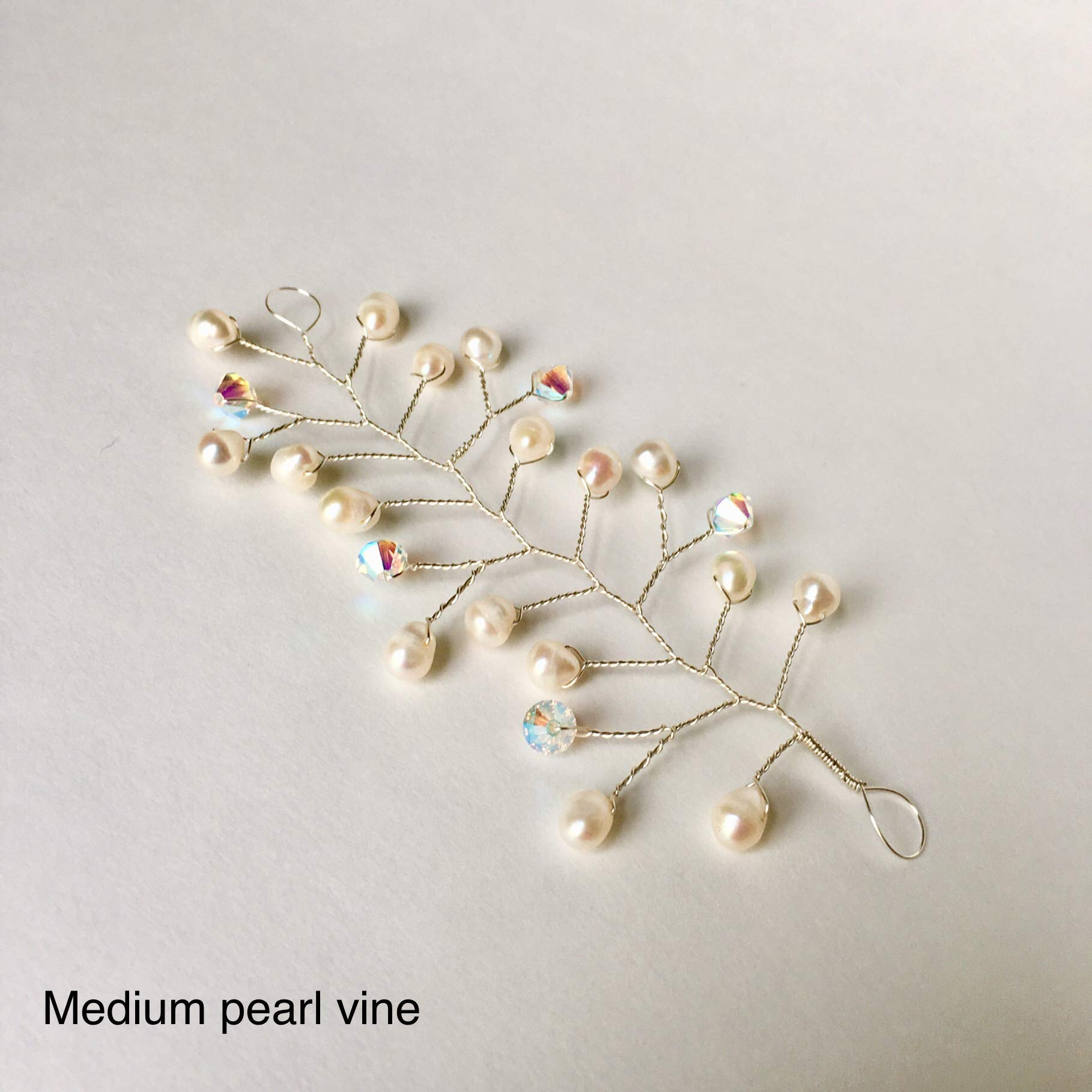 Pearl & Crystal Hair Vine - Elegant Bridal Hair Accessory for Weddings, Flower Girls & Bridesmaids | Perfect Unique Gift for Special Occasions & Photo Shoots