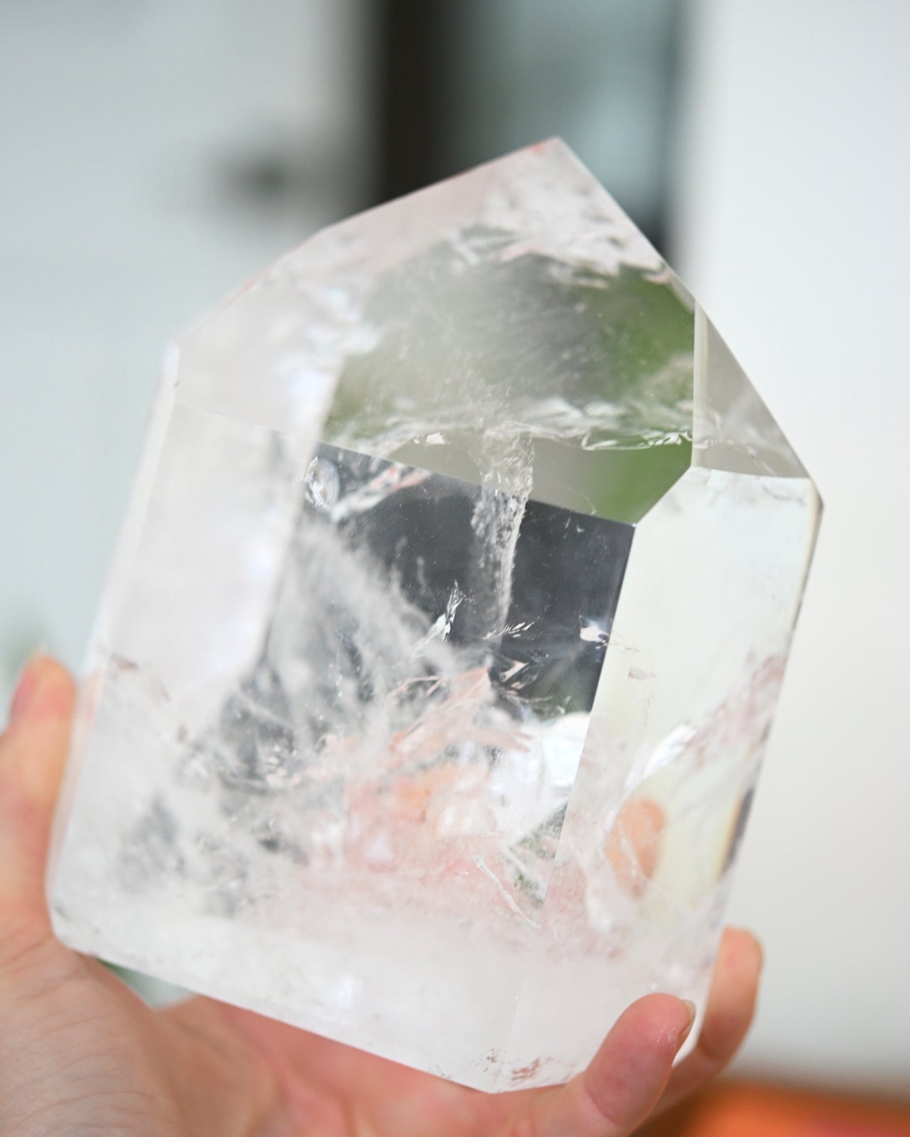 Healing Chunky Clear Quartz Crystal Tower - 4.1lbs Natural Stone for Meditation, Reiki, Home Decor & Spiritual Gifts