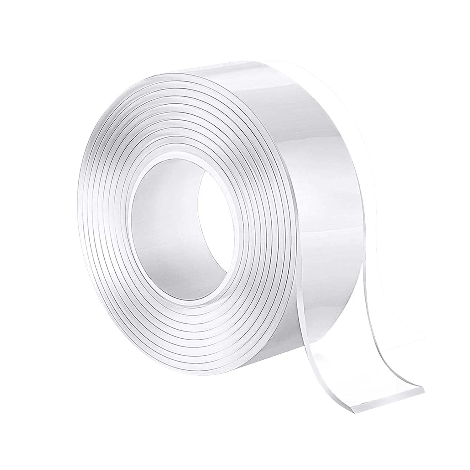 REDPINGUO Heavy Duty Nano Double Sided Tape - 1 Roll (16.4FT) Strong Adhesive Transparent Mounting Tape for Walls, Posters, Pictures & Home Decor - Perfect for Hanging Photos, Posters & Wall Decor Without Damage