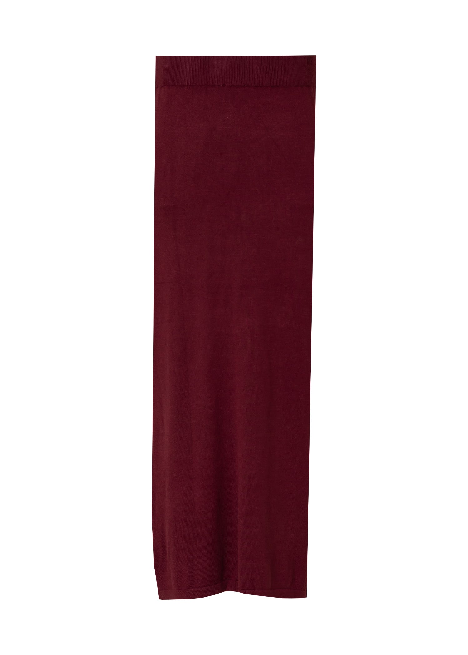 Wine Red Knit Skirt Leggings - Stretchy High Waist Pencil Skirt for Women - Perfect for Work, Date Night & Fall Fashion