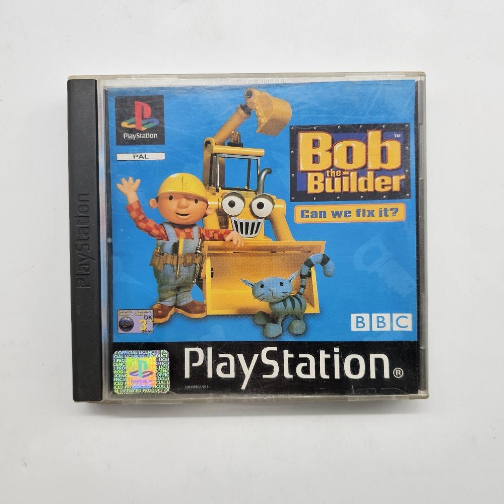 Bob The Builder Can We Fix It? PS1 Playstation 1 Game PAL Version - Classic Kids Adventure Game for Family Fun & Retro Gaming Collection