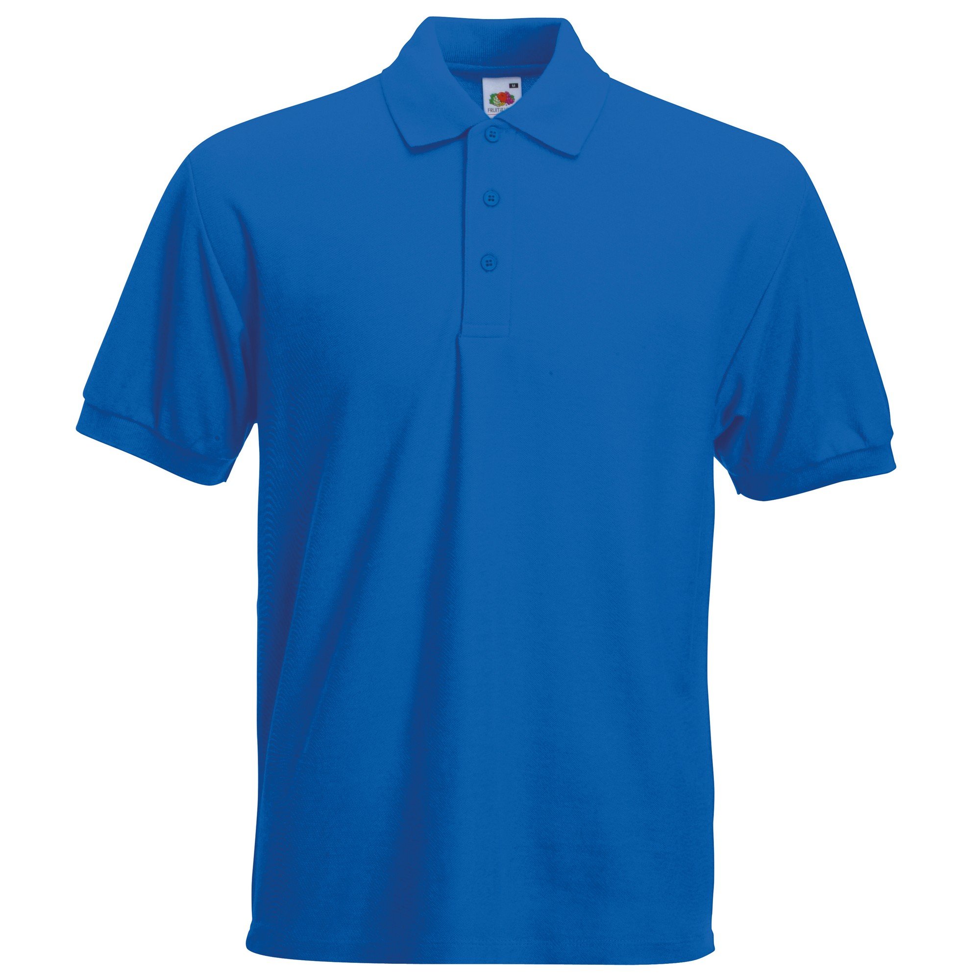 Fruit of the Loom Men's 65/35 Heavyweight Pique Short Sleeve Polo Shirt - Large, Burgundy Red - Comfortable Work & Casual Wear for Office, Golf & Outdoor Activities
