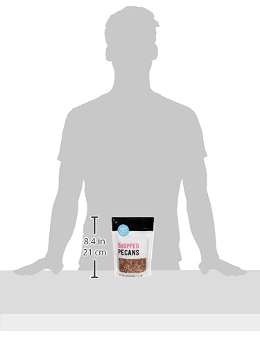 Happy Belly Chopped Pecans 8 oz | Premium Quality, Fresh & Crunchy | Perfect for Baking, Salads & Snacking