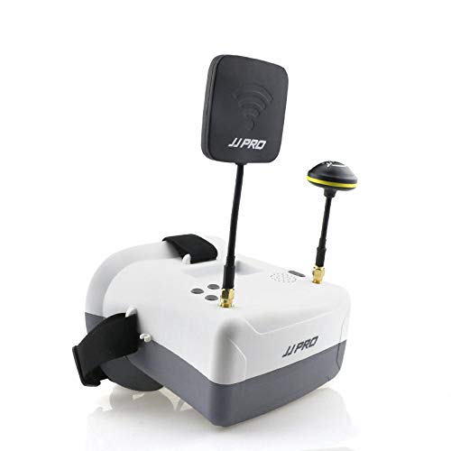 5.8G FPV Video Glasses with 40 Channels & Dual Antenna - Immersive Drone Racing Goggles for Real-Time HD Transmission (Perfect for Drone Piloting, Aerial Photography & FPV Racing)