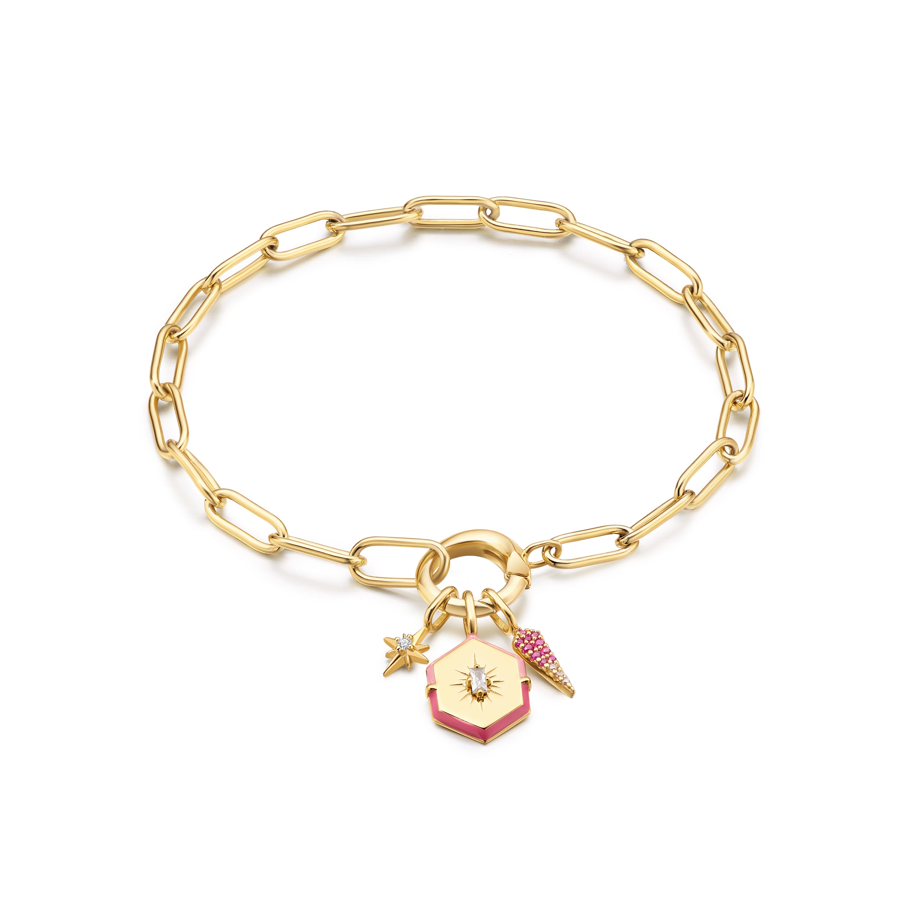 Gold Sunset Charm Bracelet for Women - Elegant Adjustable Boho Jewelry Gift for Her | Perfect for Parties, Weddings & Everyday Wear