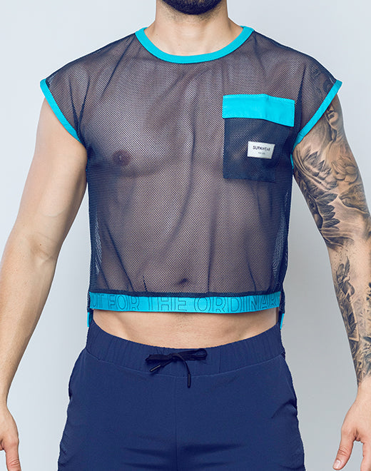 Supawear Neon Mesh Top for Women - Trendy & Breathable Fashion Top for Parties, Nightlife & Summer Outfits