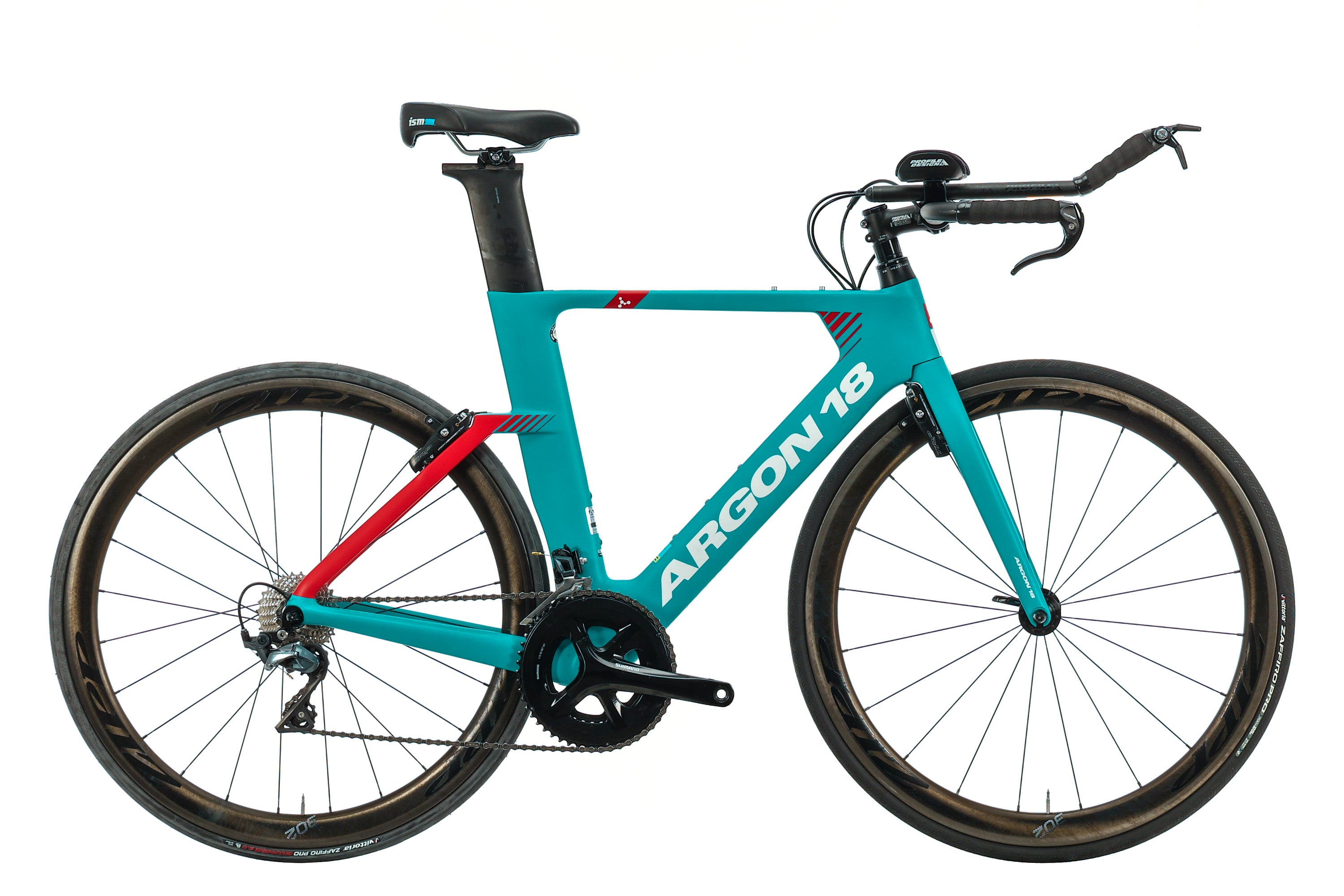 Argon 18 E 117 Tri Ultegra Time Trial Bike 2019 - Medium Size Carbon Road Racing Bicycle for Triathlon & Competitive Cycling